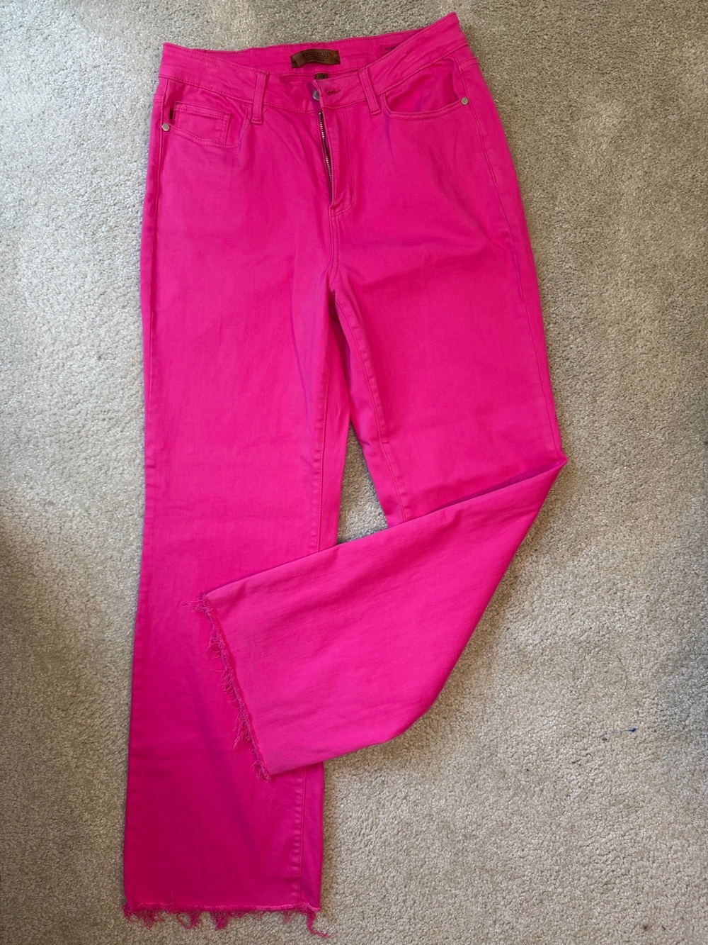 Judy Blue Fuchsia Straight-Leg Jeans
